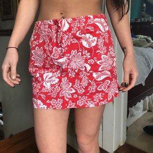 Express Floral Skirt